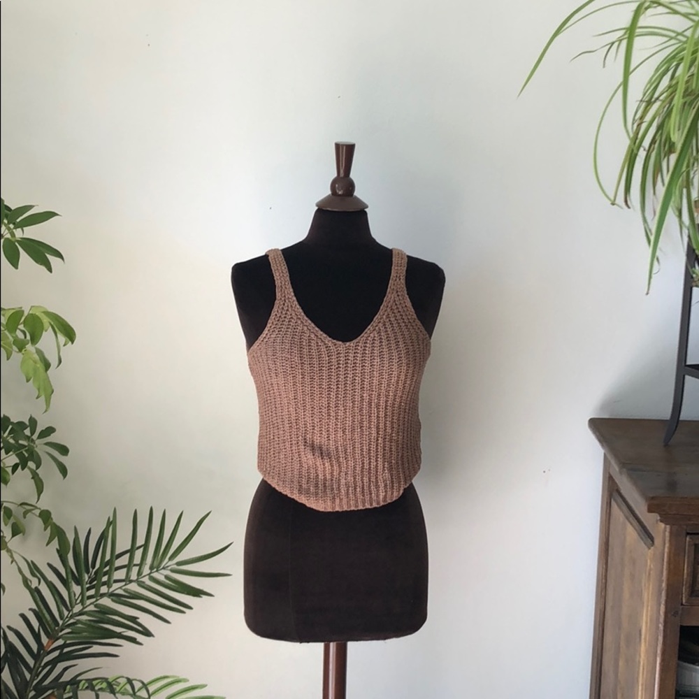 Woven material Crop top